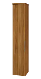 SIN 6 - 4D kancelářská skříň, 1-dveřová, levá, 2170x400x400, ořech světlý